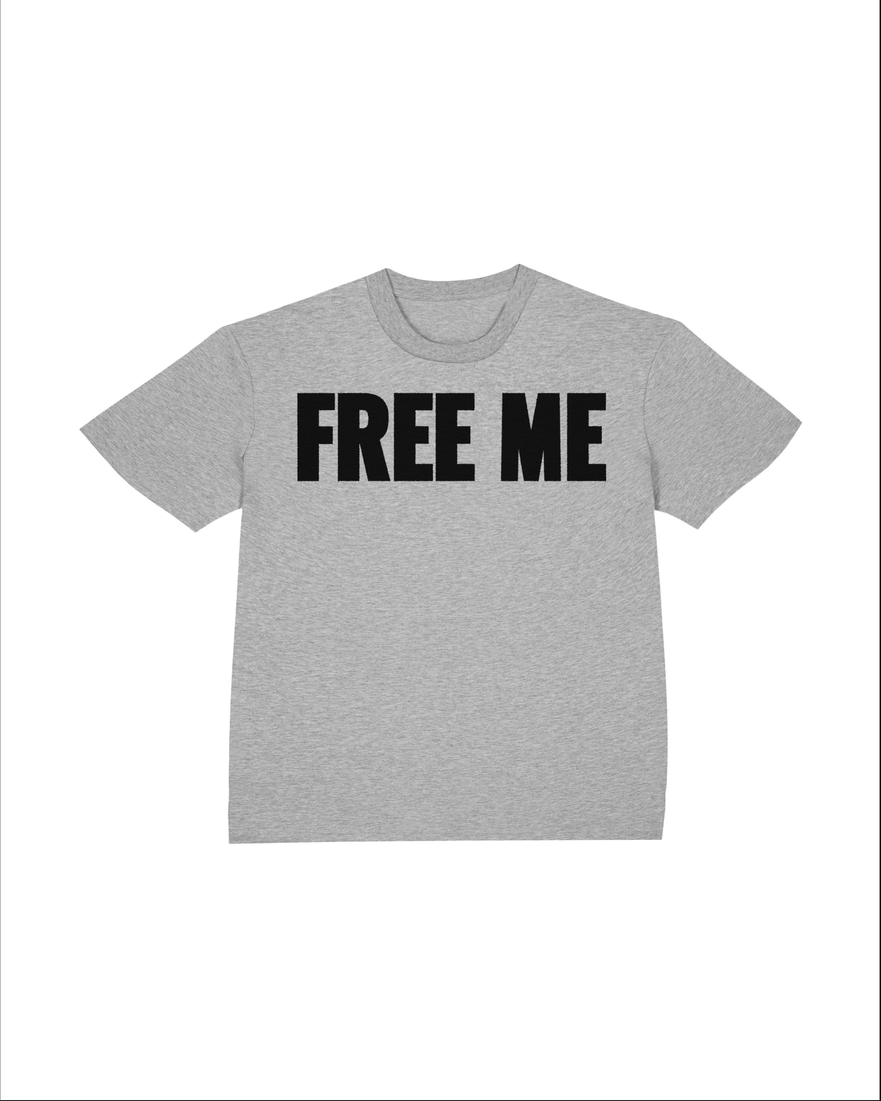 FREE ME Tee heather grey
