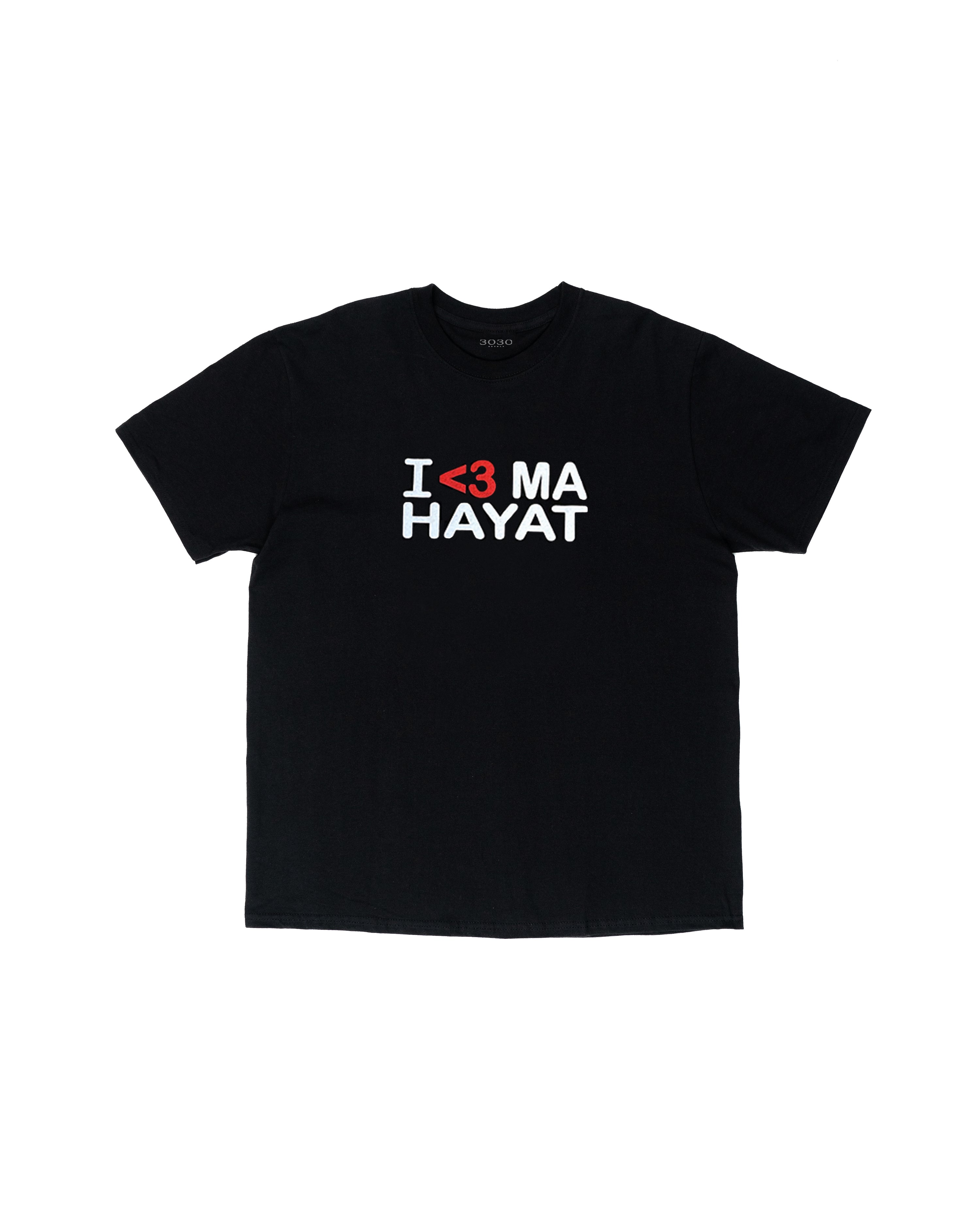 I<3 MA HAYAT TEE BLACK